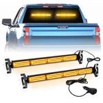 Lrter 2X 17.7 Traffic Advisor Strobe Light Bar Amber Emergency #04. Fixed Price $47.15.