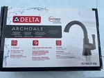 Delta Archdale Venetian Bronze Single Hole 1-HANDLE Bathroom Faucet 15798LF-RB. Fixed Price $85.00.