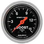 Auto Meter Sport-comp 0-15 Psi Mechanical Boost Pressure Gauge 1/16" (52MM). Fixed Price $89.00.