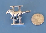 Ford Mustang Ii Pony Emblem Chrome Oem Badge Metal 74-78 D5ZB-16703-A. Fixed Price $19.99.