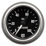 Stewart Warner Deluxe Series Mechanical Oil Pressure Gauge 1/16" Dia 82323. Fixed Price $82.99.