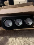 Sreuoil 3 IN1 Triple Auto Gauge Meter Kit 52MM. Fixed Price $17.99.