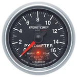 Autometer 3646 Sport-comp Pyrometer W/peak & Warn 0-1600 F 2-1/16" Stepper Moto. Fixed Price $285.60.