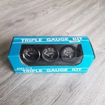 2" 52MM Triple Gauge Oil Pressure Water Temp Volt With Sensor. Fixed Price $27.00.