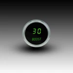 Intellitronix Green Led 0-30 Psi Boost 2 1/16" Gauge Black Chrome Bezel. Fixed Price $136.11.