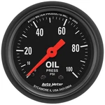 Autometer 2604 Z-series Oil Pressure Mech Gauge 0-100PSI 2-1/16" Full Sweep. Fixed Price $86.47.