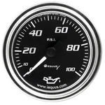 Equus E7244 Gauge Kit Oil Pressure 2" 0-100PSI 270 Sweep Mech Chrome 7000. Fixed Price $27.26.