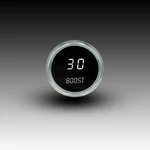 Intellitronix White Led 0-30 Psi Boost 2 1/16" Gauge Black Chrome Bezel. Fixed Price $136.11.