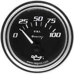 Equus 7234 2" Mechanical Oil Pressure Gauge, Chrome With Black Dial. Fixed Price $24.19.