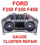 Ford F250 F-250 F350 F-350 F450 2011-2016 Dash Instrument Gauge Cluster Repair. Fixed Price $169.00.
