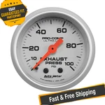 Auto Meter 4326 Ultra-lite 2-1/16" Mechanical Exhaust Pressure Gauge, 0-100 Psi. Fixed Price $168.73.