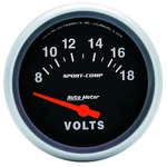 Autometer 3592 Sport-comp Voltmeter Gauge, 2-5/8 In., Electrical. Fixed Price $80.99.