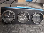 Stewart Warner 3 Gauge Set Fuel Water Temp Amperes 2-1/16" Under Dash. Fixed Price $79.99.
