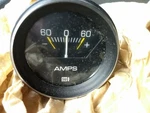 Stewart Warner Amps Gauge 281-H 60-0-60 Amperes Nos Vintage New Box Sw. Fixed Price $25.00.