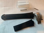 Oris Aquis Depth Gauge Chrono 7708 48MM Rubber Band Strap 42634 & Ss Clasp. Fixed Price $215.00.