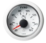 Vdo Viewline 2-1/16" (52MM) Exhaust Pyrometer 250 F 1650 White. Fixed Price $69.99.