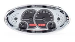 Dakota Digital Universal Elliptical Analog Gauges Silver Alloy Red VHX-1017-S-R. Fixed Price $945.25.