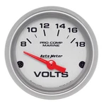 Autometer 200756-33 Marine Silver Voltmeter 2-1/16" 18V Electric. Fixed Price $55.65.