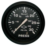 Faria Euro Black 2" Water Pressure Gauge Kit 30 Psi #12810. Fixed Price $113.46.