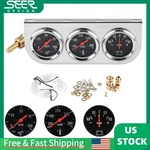 2" 52MM Chrome 3IN1 Car Triple Gauges Oil Pressure Fahrenheit Water Temp Ammeter. Fixed Price $31.65.
