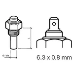 Vdo Marine Engine Oil Temp Sensor Single Pole Common #323-801-004-002N. Fixed Price $49.49.