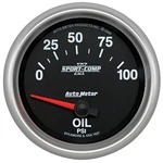 Autometer Sport-comp Ii 0-100 Psi Short Sweep Electronic Oil Pressure Gauge. Fixed Price $152.12.