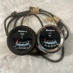 2 Sunpro Gauges Oil Pressure & Temperature As Is Found Untested. Fixed Price $19.99.