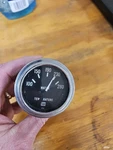 Vintage Stewart Warner Water Temperature Gauge 1/16" 827269 Hot Rot. Fixed Price $29.00.