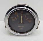 Vtg Sw Stewart Warner Window Gauge 60 Amperes Dash 2-1/6" Chrome (works). Fixed Price $14.36.