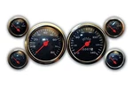 Mechanical Gauge Set Classic Black 6 Veethree Instruments Speedo And Tach. Fixed Price $230.00.