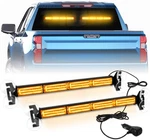 2X 17.7 Traffic Advisor Strobe Light Bar Amber Emergency Warning #04. Fixed Price $44.77.