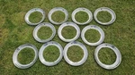 Lot Of 11 1949-1951 Mercury Stainless Beauty Rings For 15" Wheels Set Rims. Fixed Price $119.00.