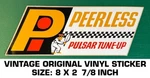 Peerless Pulsar Tune-up Vintage Original Vinyl Decal Sticker Automotive. Fixed Price $8.69.