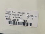 1998 Lincoln Continental Speedometer Instrument Cluster Gauges D62UR. Fixed Price $44.26.