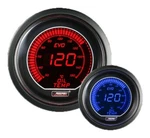 Metric Oil Temperature Gauge Prosport Evo Series Red And Blue 52MM 1/16". Fixed Price $58.00.