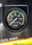 Meter Autogage 2337 Black Single Gauge Consol, 2" Vacuum. Fixed Price $63.22.
