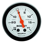 Auto Meter 5701 Phantom Mechanical Boost Vacuum Gauge 30 Inhg 20 Psi , 1/16". Fixed Price $90.85.